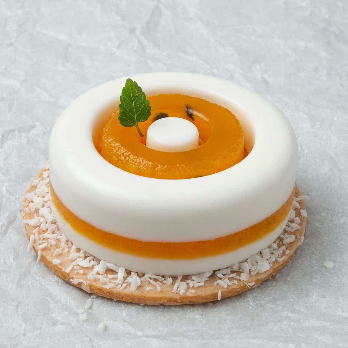 Coconut Panna cotta with Passion fruit