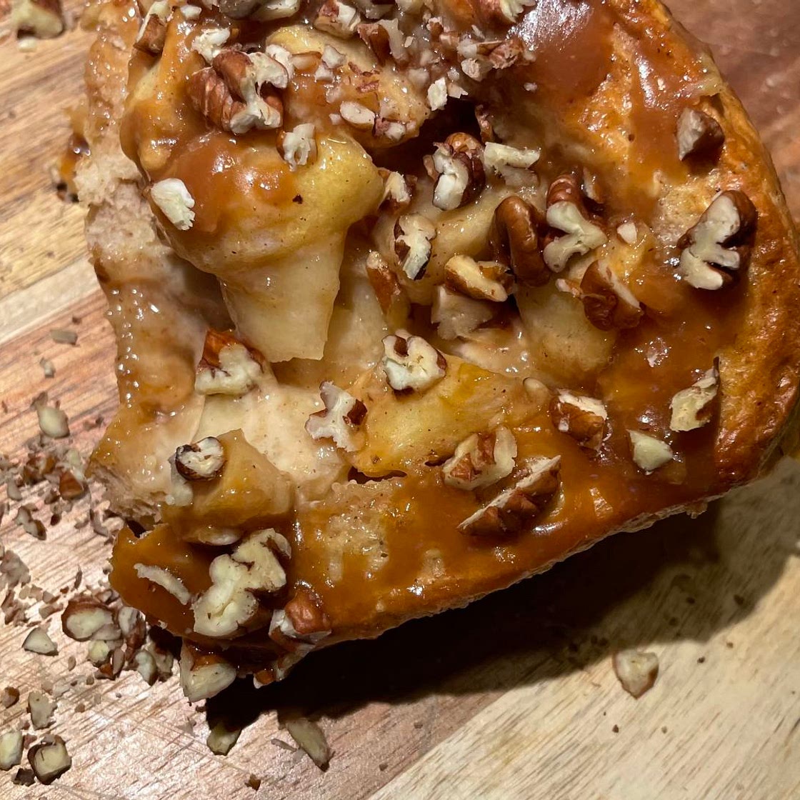 Caramel Apple Cheesecake Rolls 