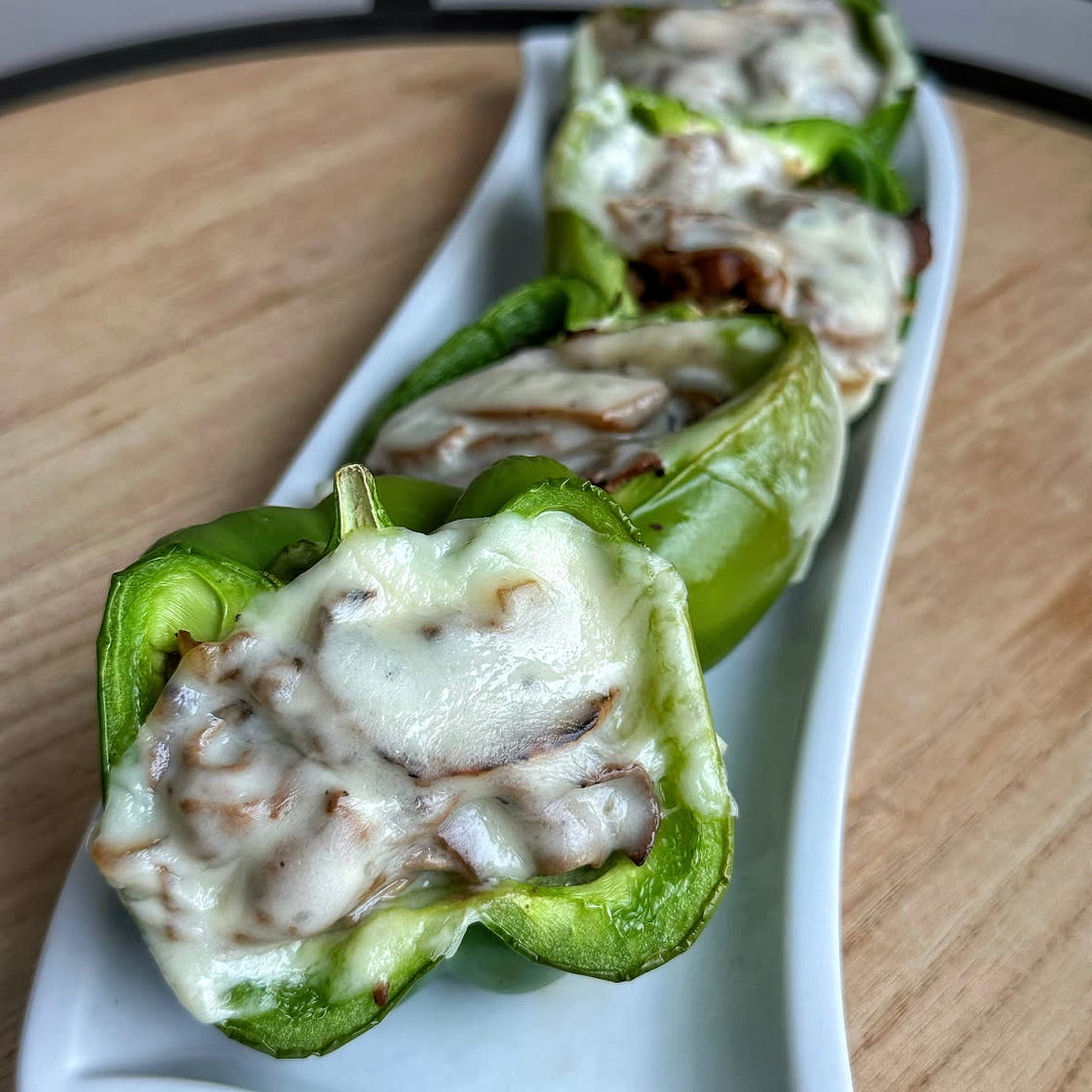 Cheesesteak stuffed peppers