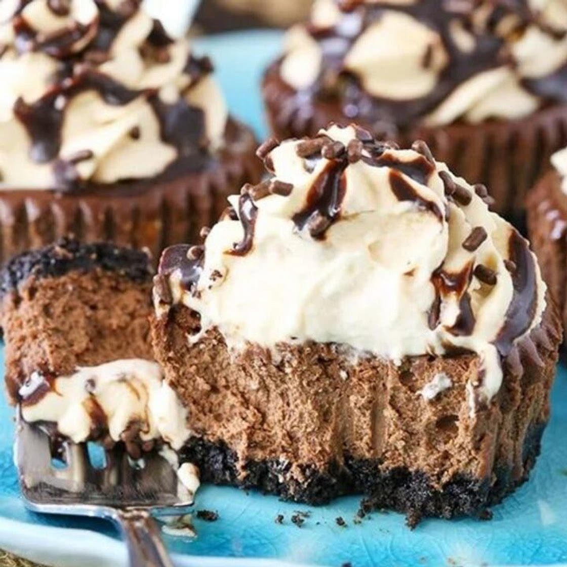 Mini Baileys Chocolate Cheesecakes Recipe