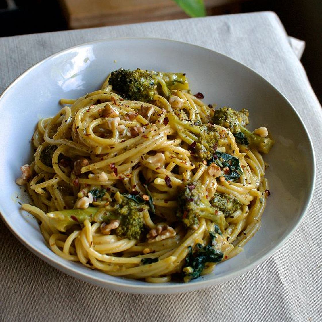 Lemon broccoli spaghetti