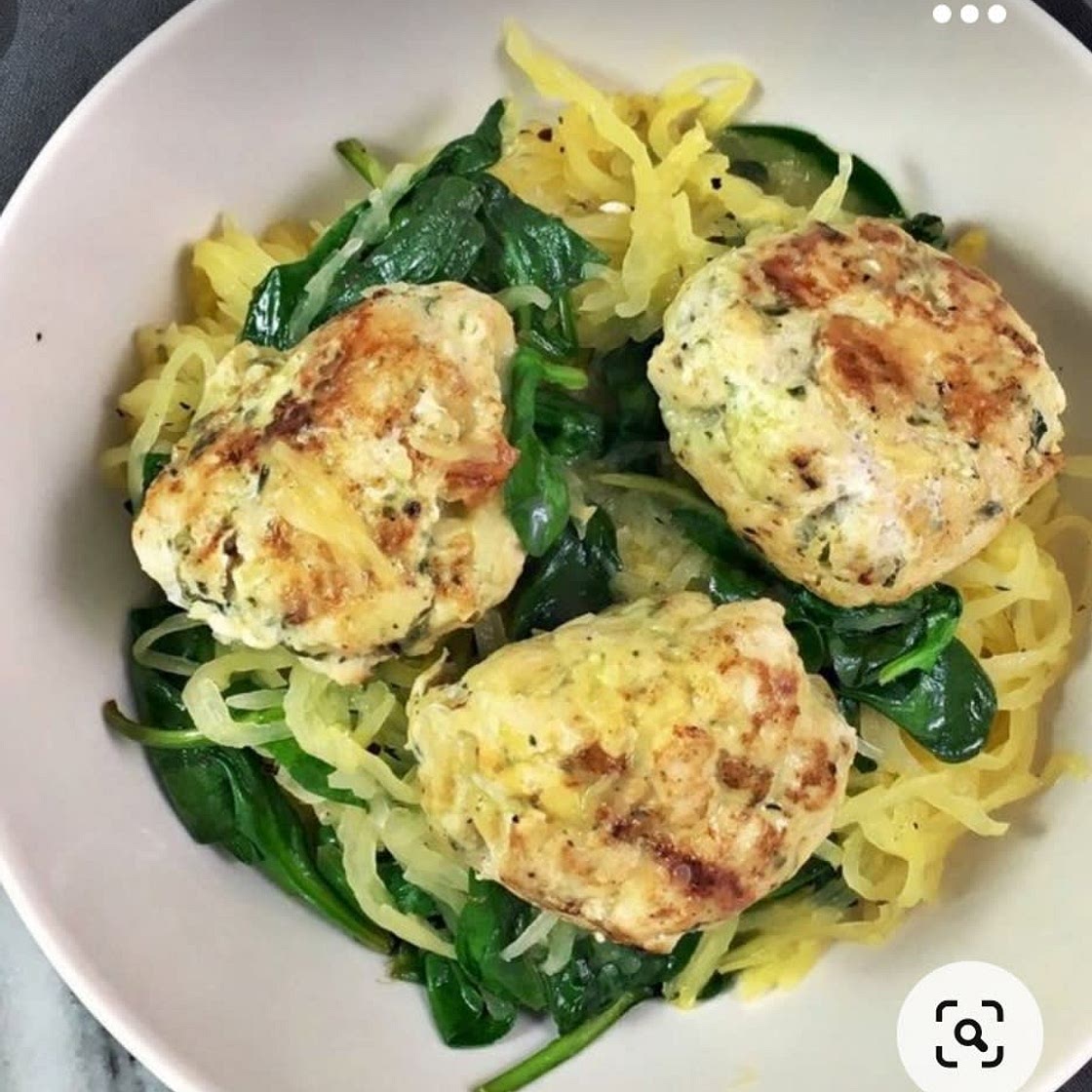 Pesto meatballs