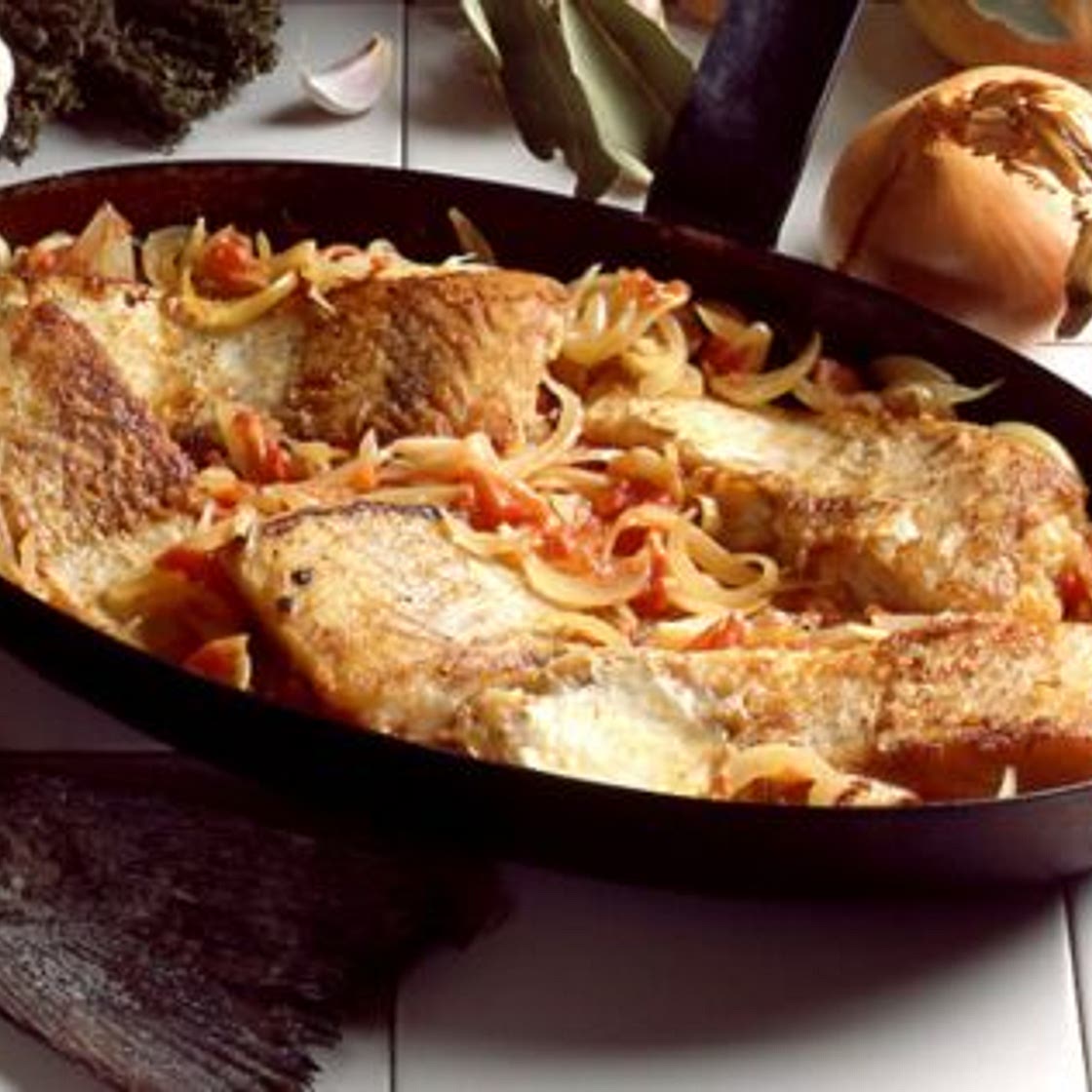 Morue à la lyonnaise