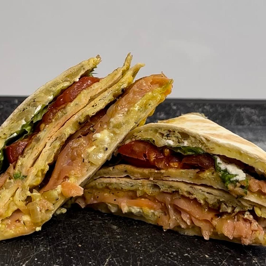 Salmon egg wrap