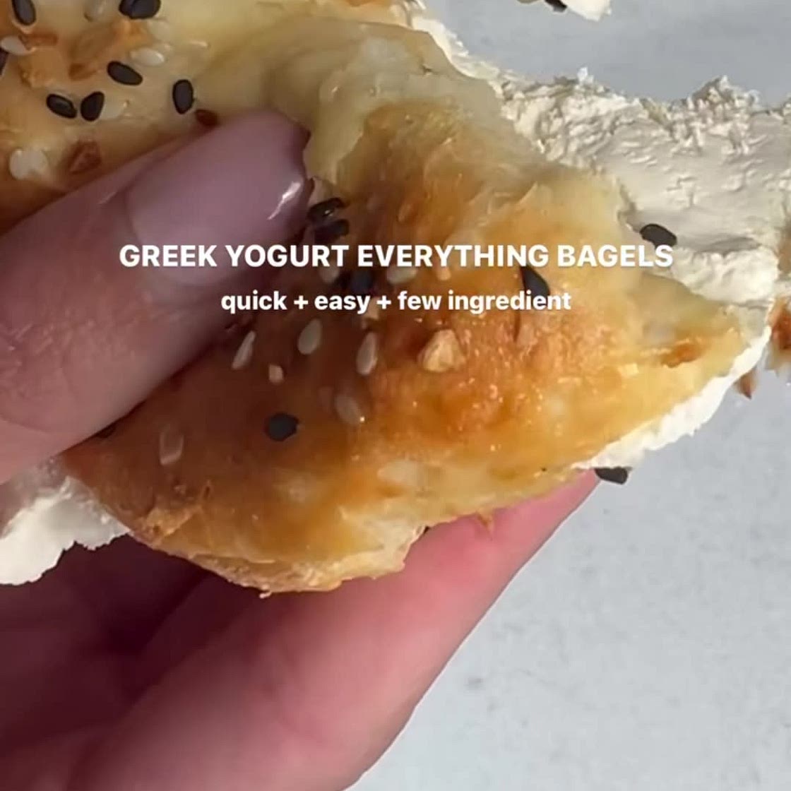 Easy Greek Yogurt Everything Bagels