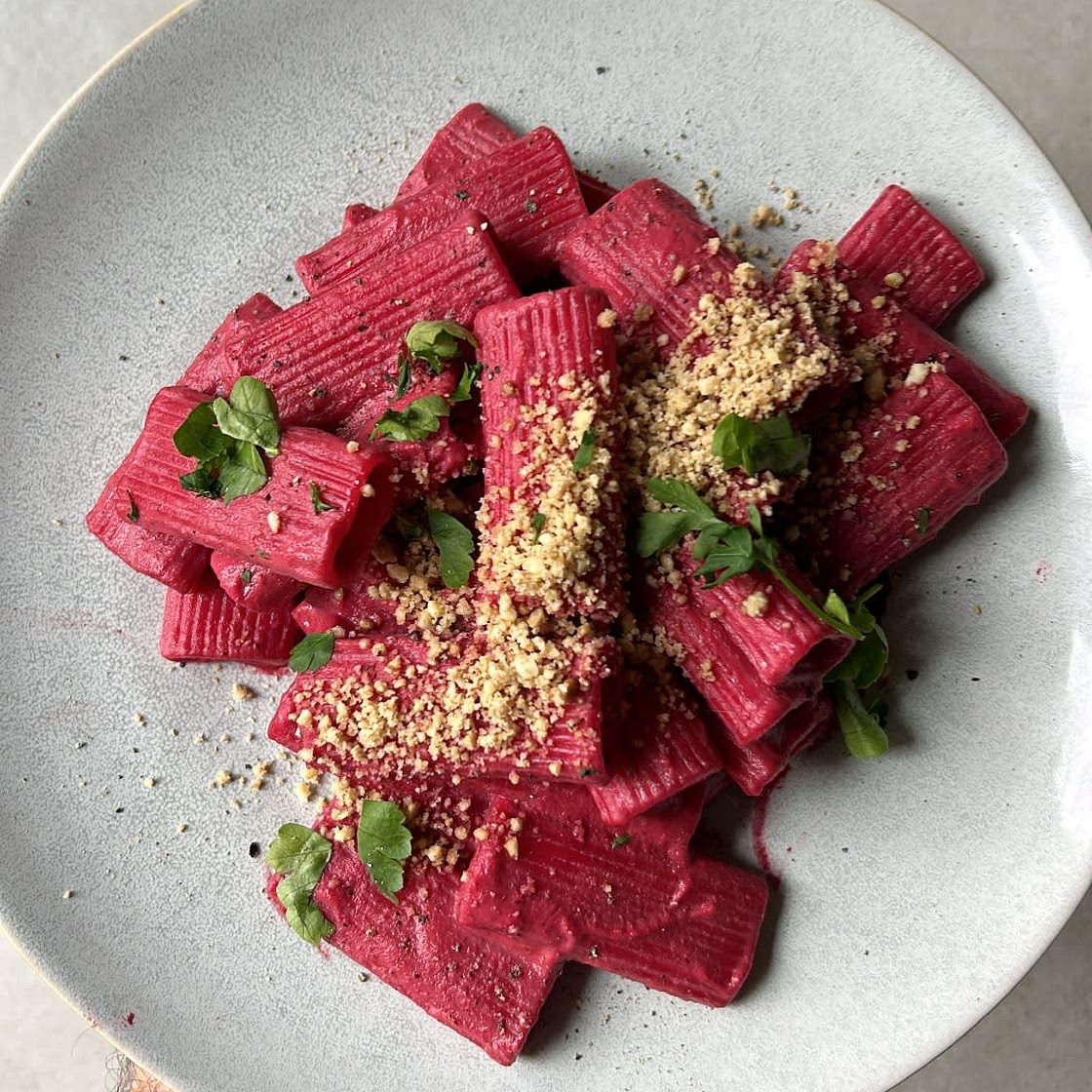 Creamy Beetroot Pasta