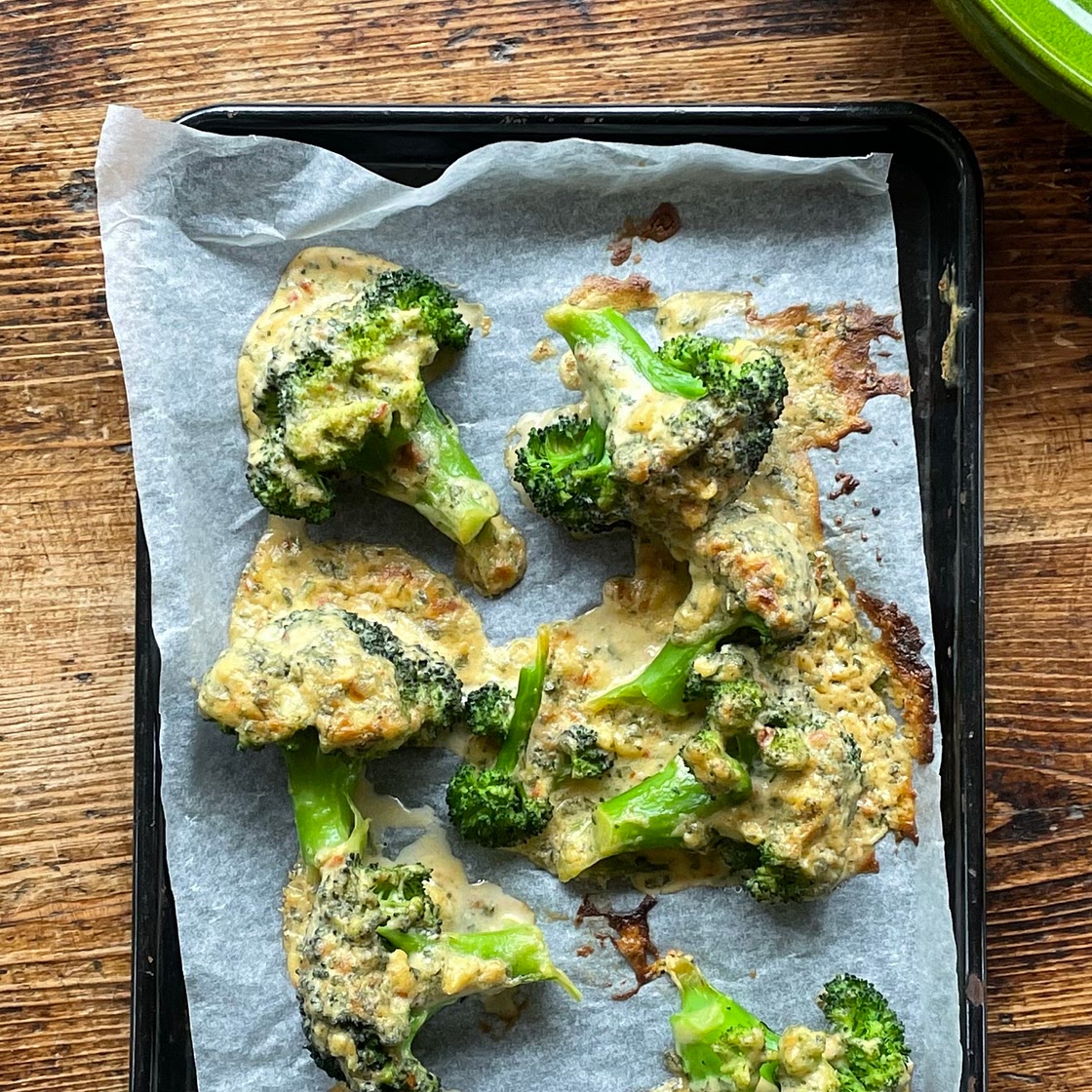 Harissa roast broccoli