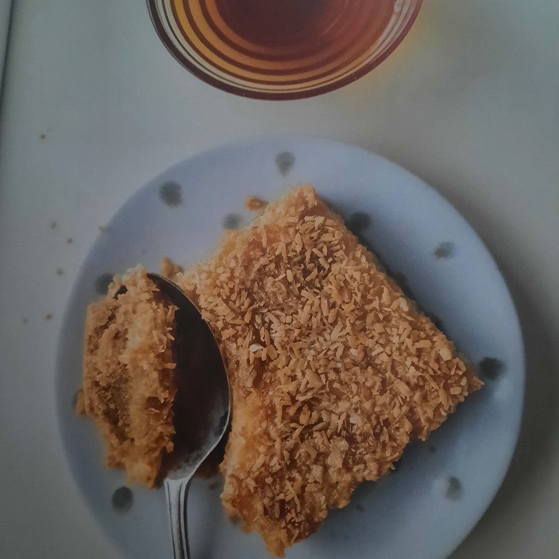 Lemon and coconut dotie bars