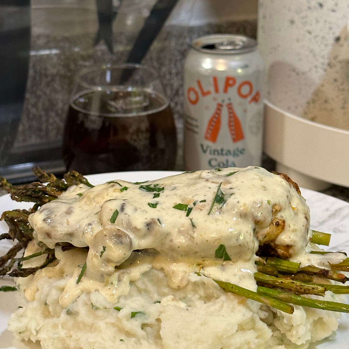 Creamy mushroom chicken 