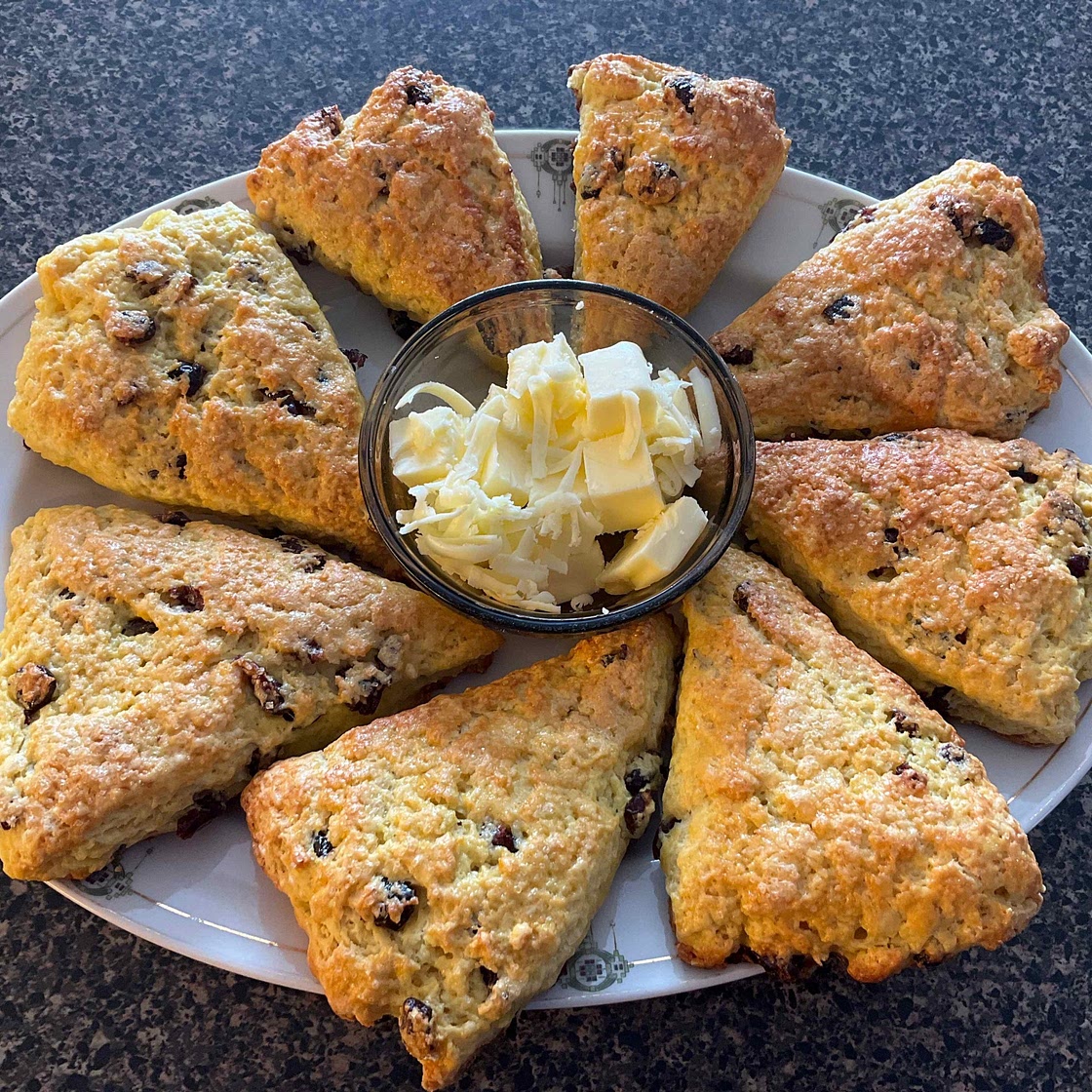 Cranberry Orange Sourdough Scones Recipe