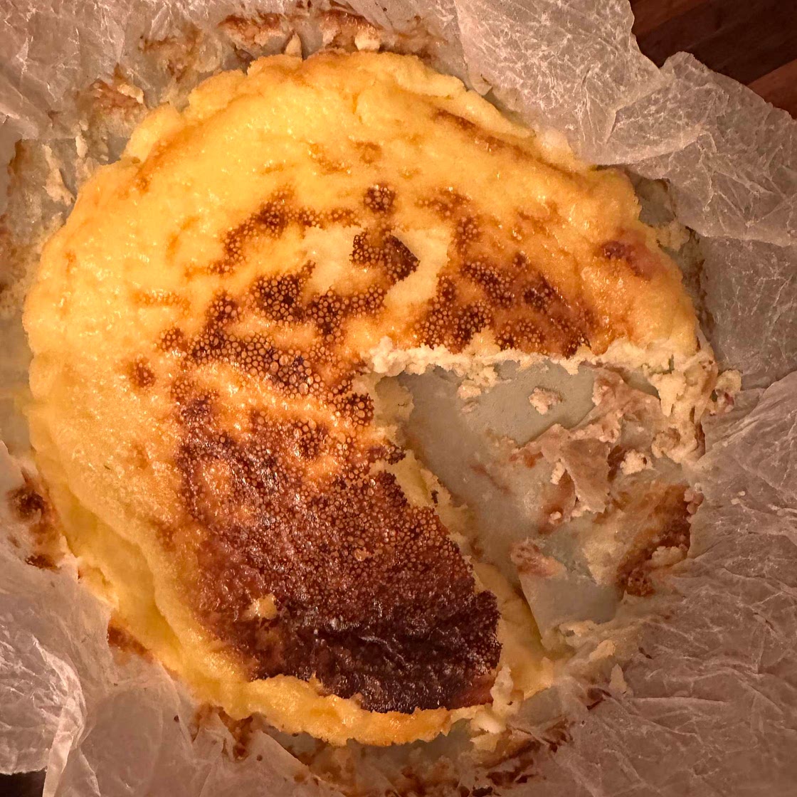 Tarta de queso estilo la Viña
