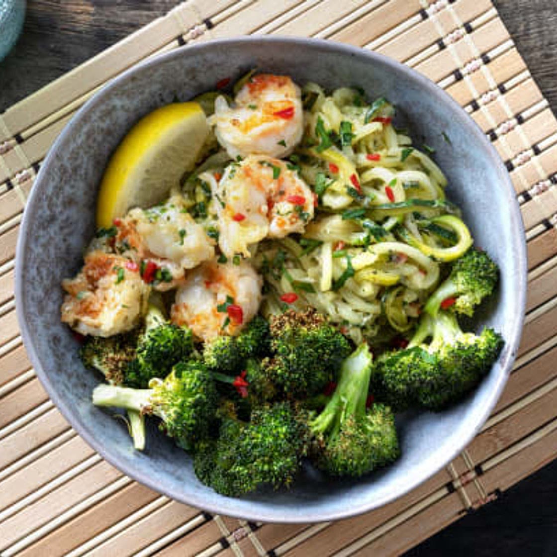 Garlic butter chili prawn