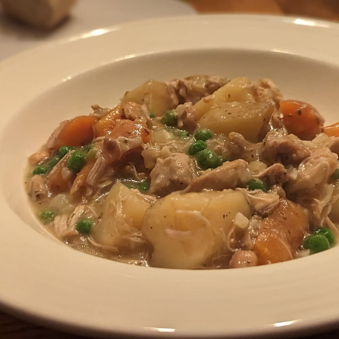 Slow Cooker White Wine Chicken Stew
