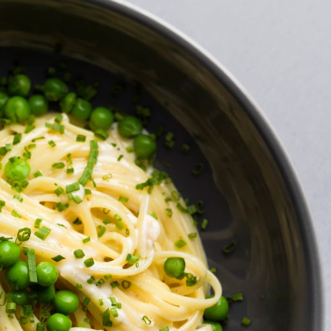 Pasta with Parmesan cream