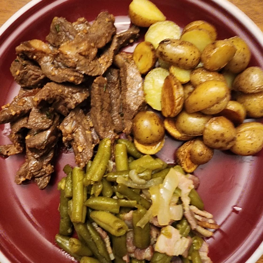 Garlic Butter Steak and Potatoes Skillet