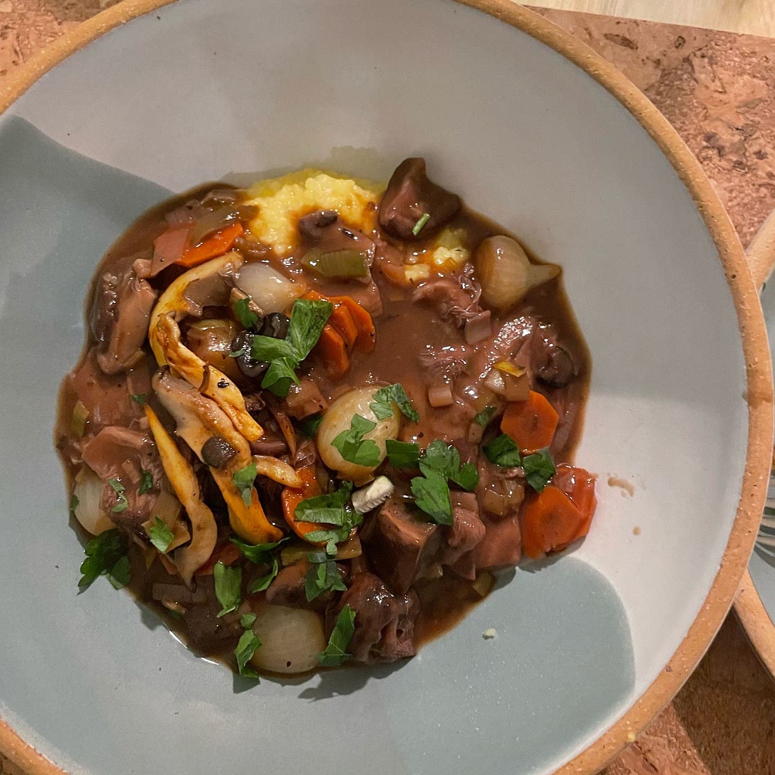 Mushroom Bourguignon