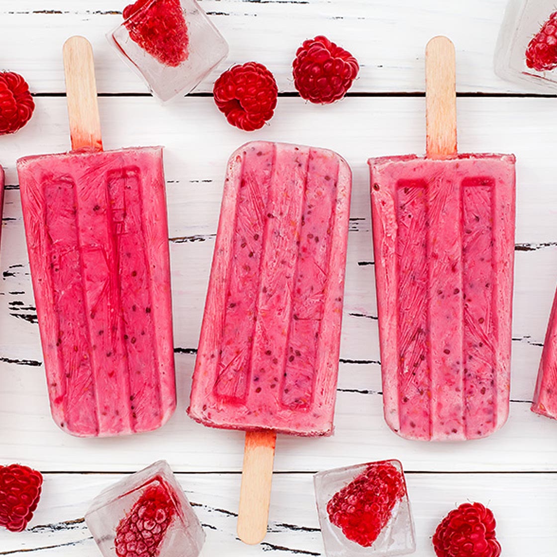 Vegan Berry Coconut Popsicles