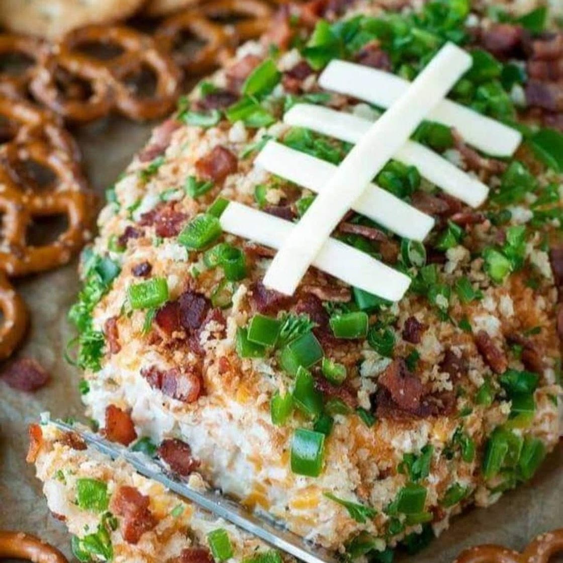Jalapeño Popper Football Cheese Ball