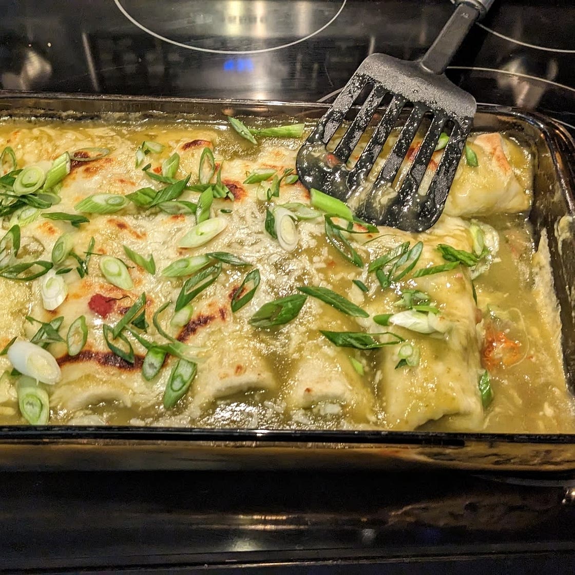 Vegetarian Butternut Squash and Black Bean Enchiladas