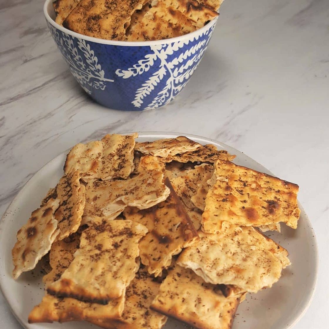 Air Fryer Passover Matzo Taco Chips
