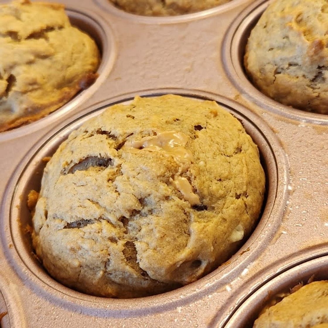 Peanut Butter Banana Muffins