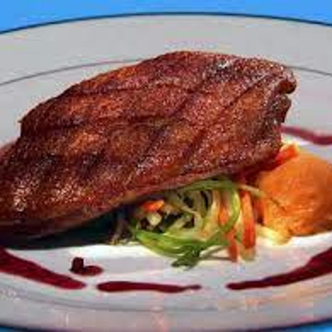 Duck with Red Berry Sauce