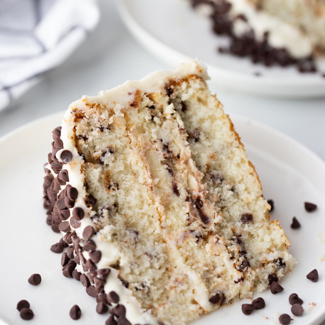 Chocolate Chip Cheesecake Cake