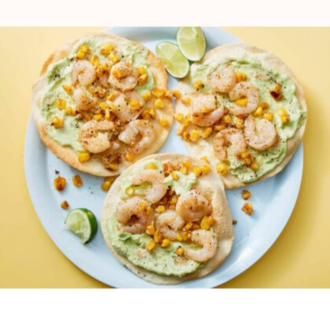 Shrimp and Corn Tostadas