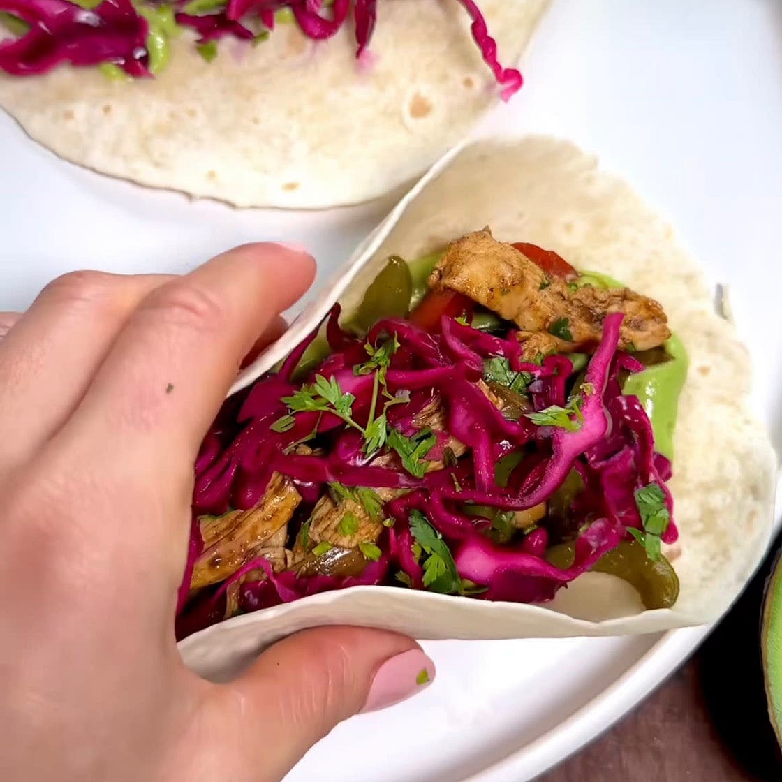 Healthy chicken fajitas 