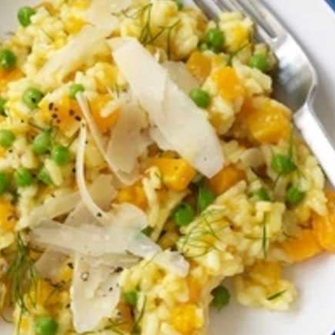 Butternut squash risotto
