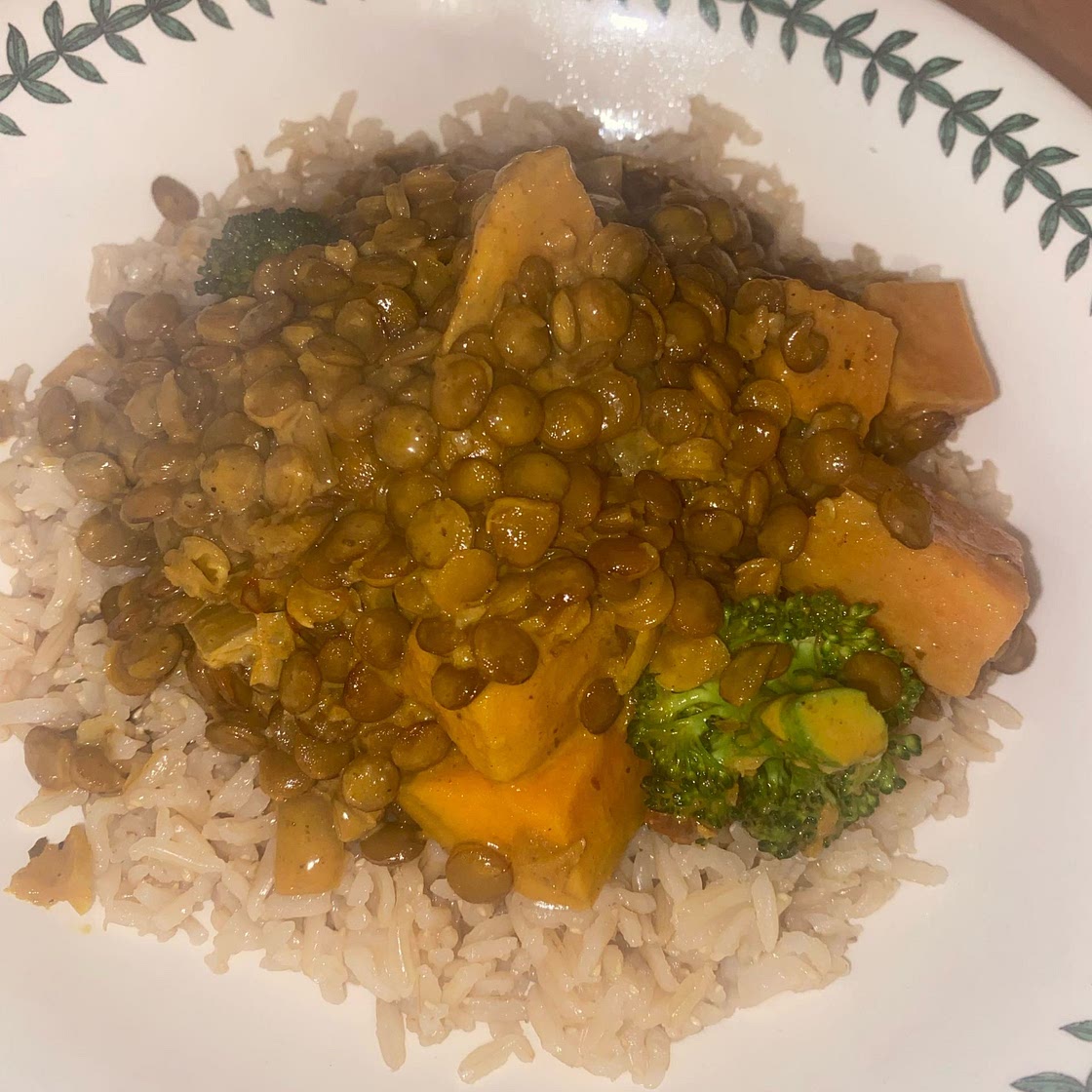 Sweet Potato Lentil Curry
