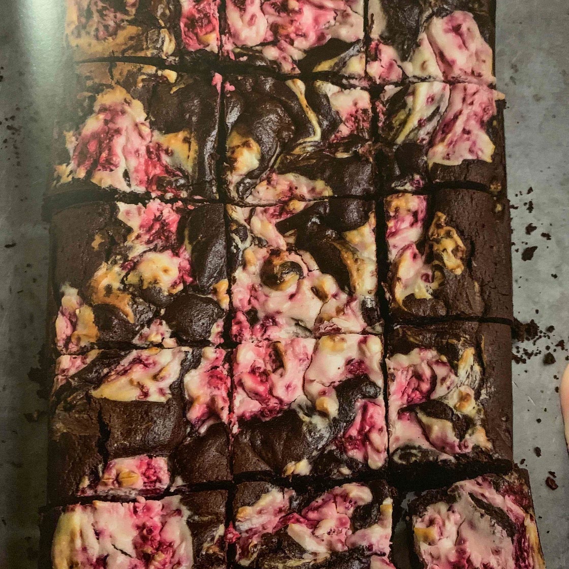 Raspberry Cream Cheese Brownies