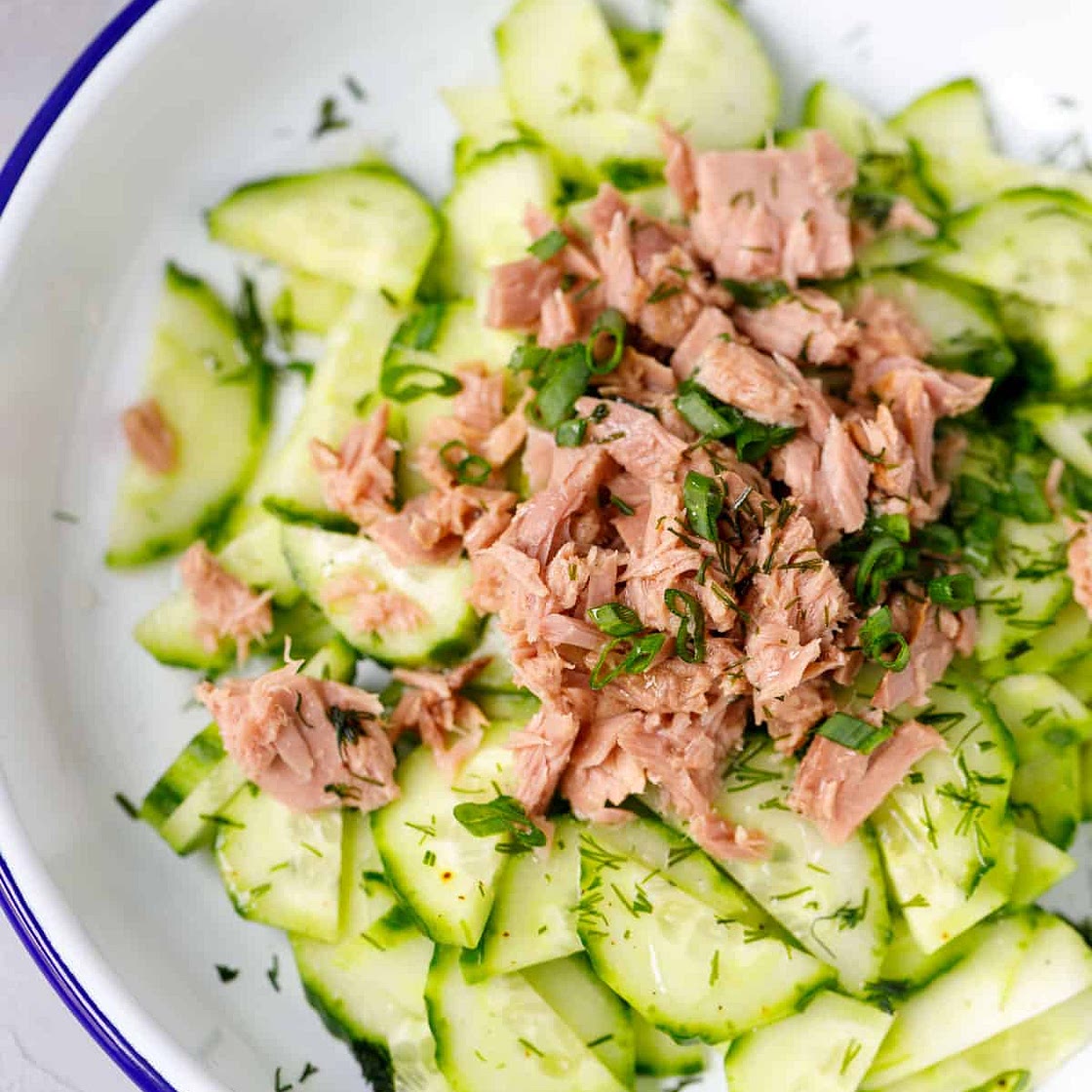 🥒 and tuna salad (P: 42g)