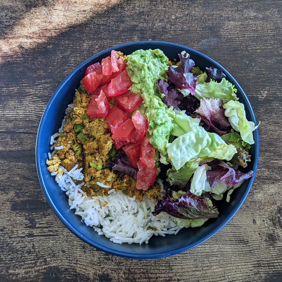 Veggie Burger Burrito Bowl