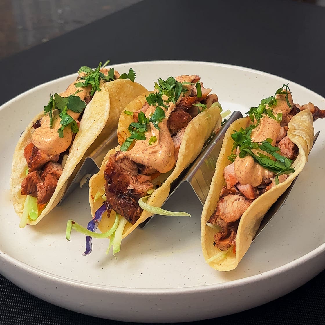 Air Fryer Jerk Chicken Tacos