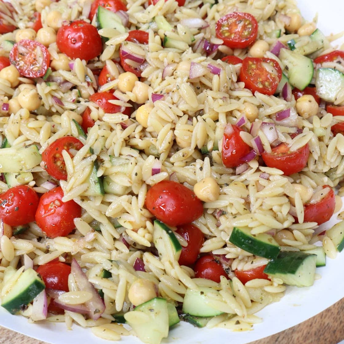 Lemon Orzo Pasta Salad