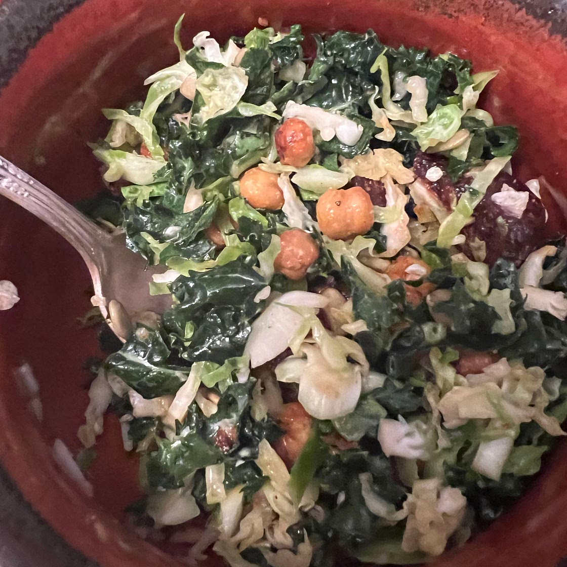 Roasted beet and kale salad