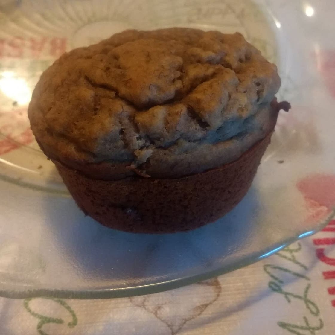 Healthy Banana Muffins with Applesauce