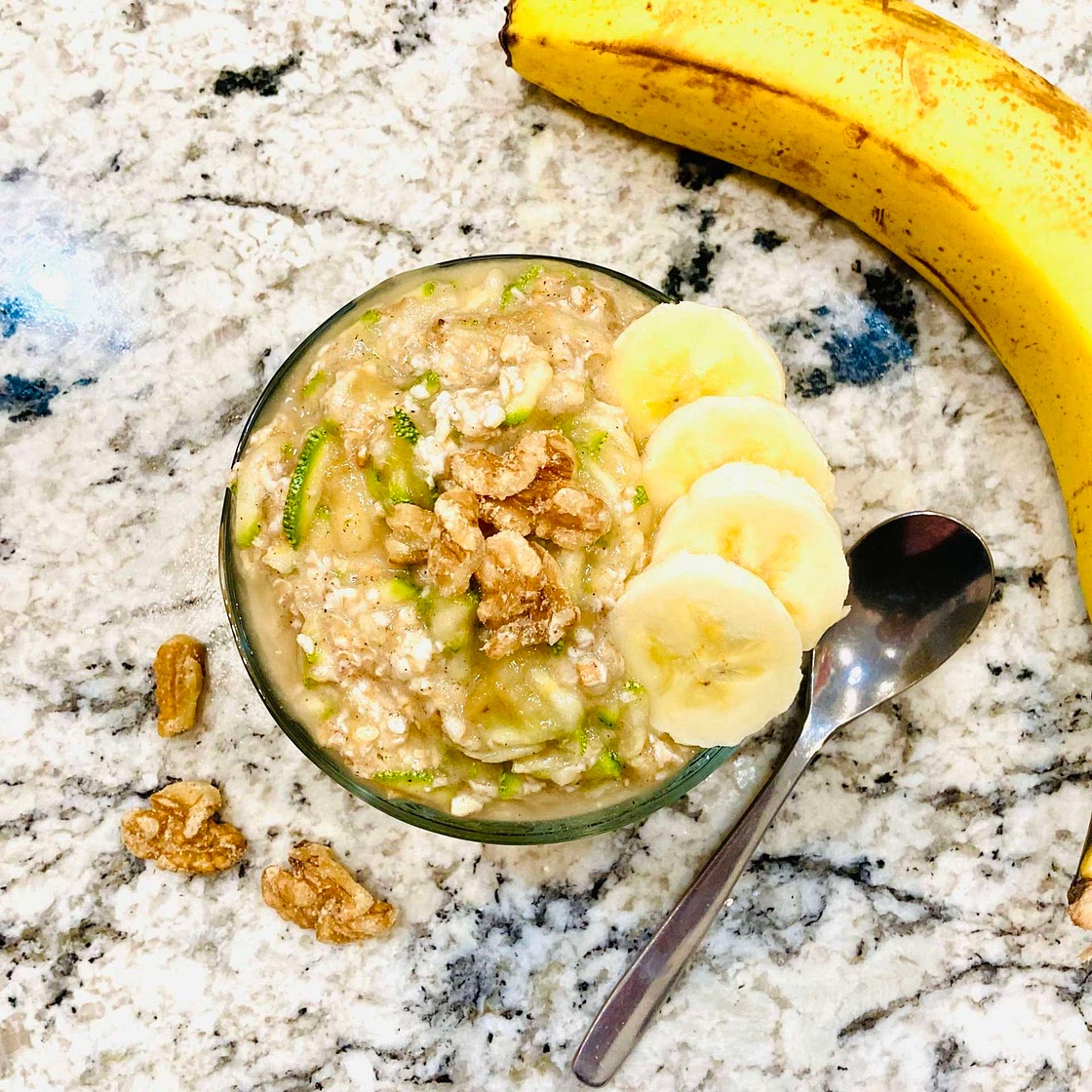 Zucchini Banana Overnight Oats