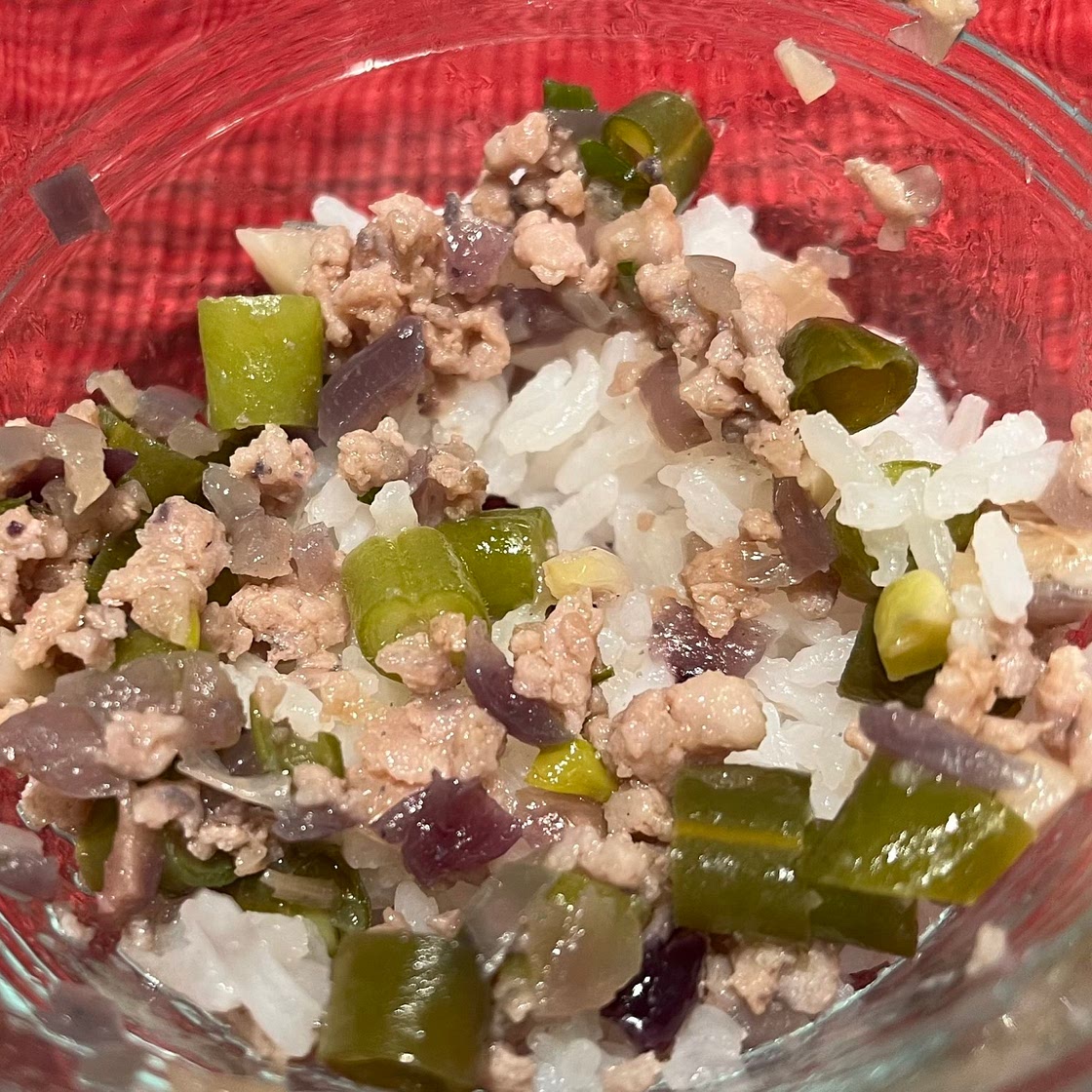 Pork green beans stir fry for babies 