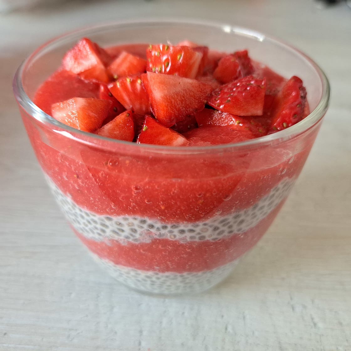 Erdbeer-Chiapudding