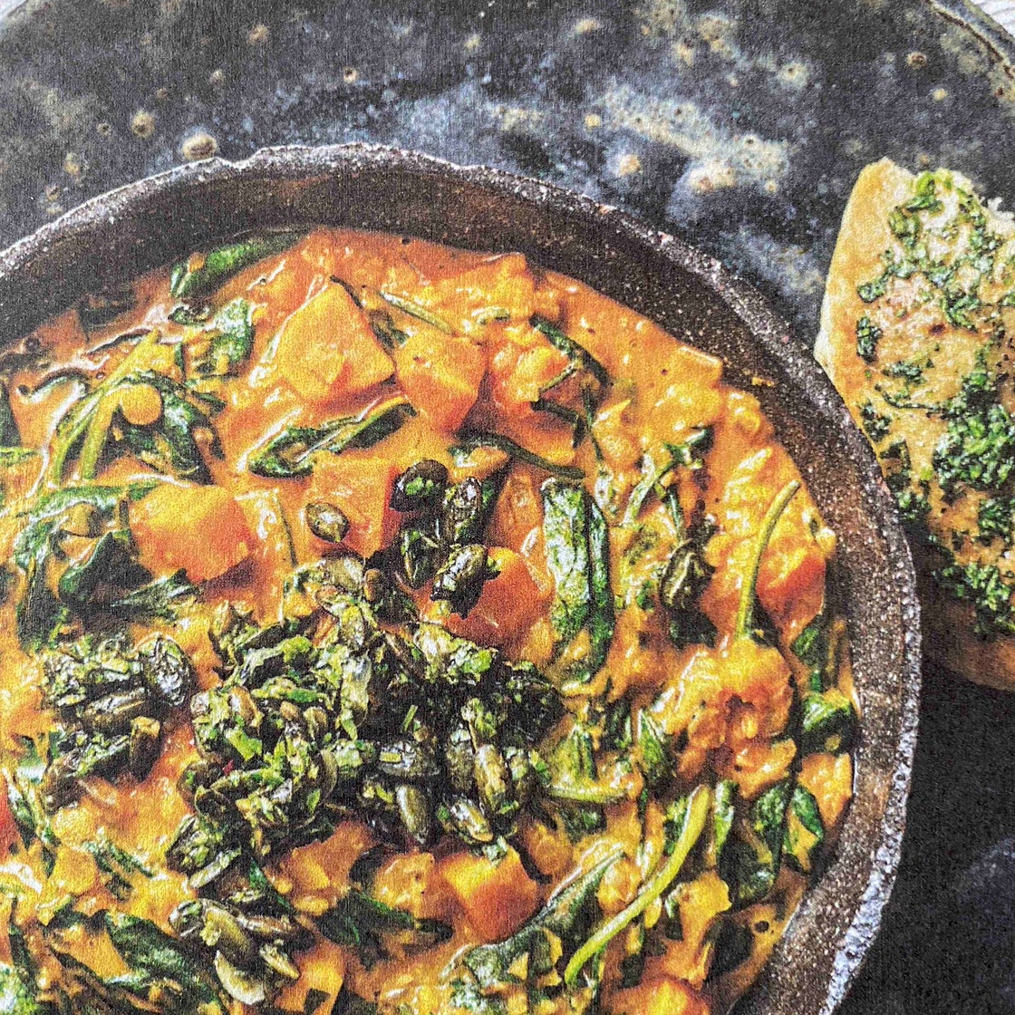 Indiase dahl met zoete aardappel
