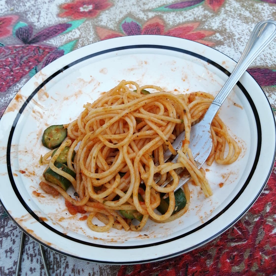 Zucchini and pasta