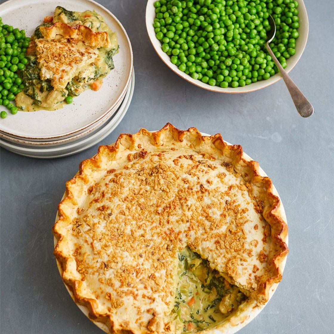 Chicken & veg pie