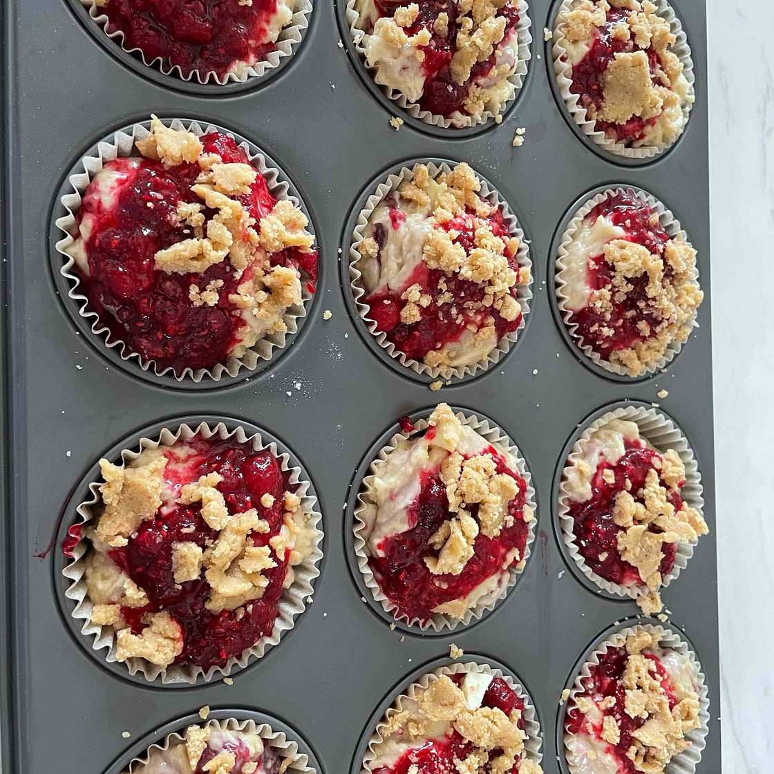 MUFFINS FRAISE FRAMBOISE
