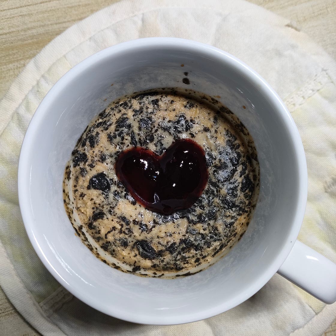 black sesame baked oats