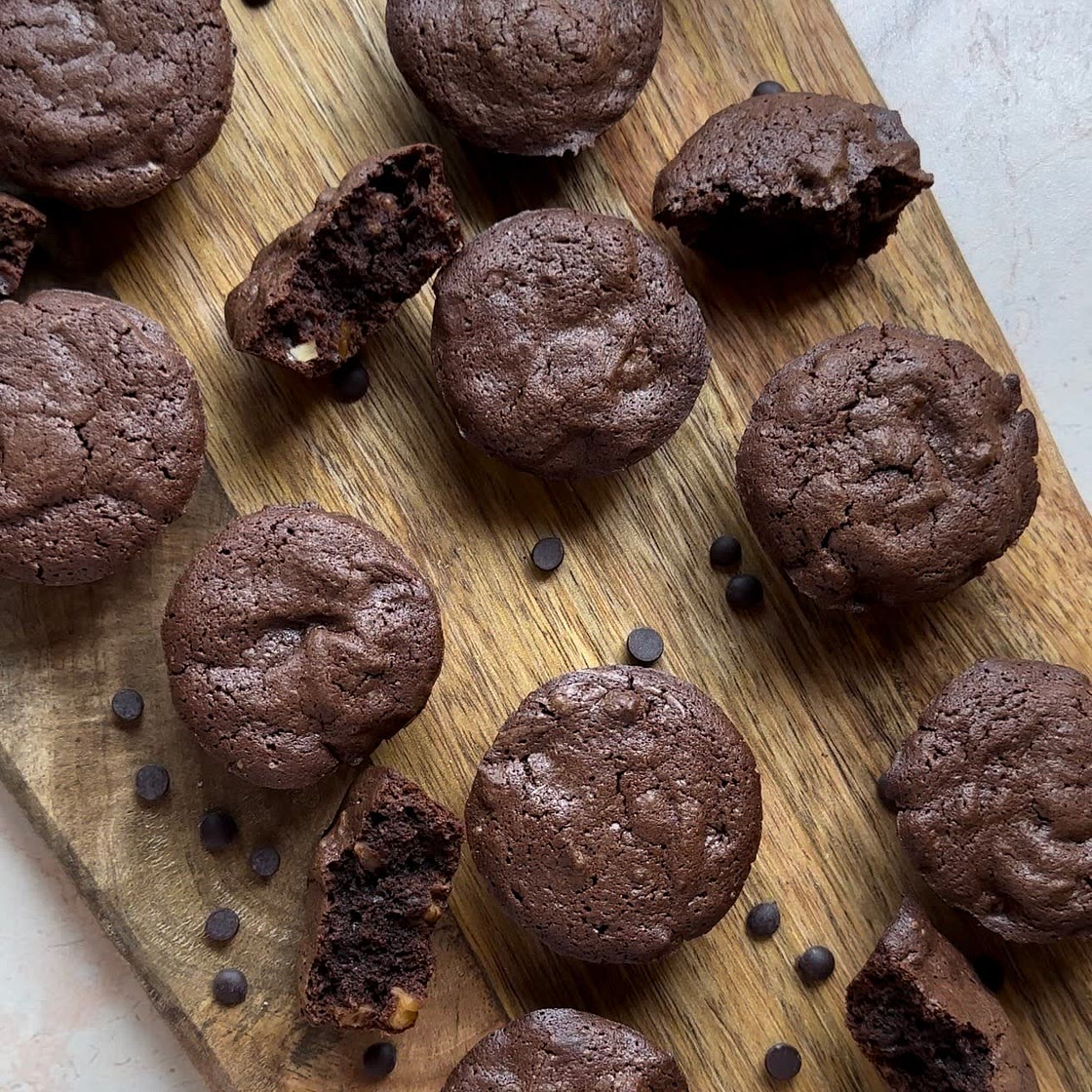 Tiny brownie muffins 🍫