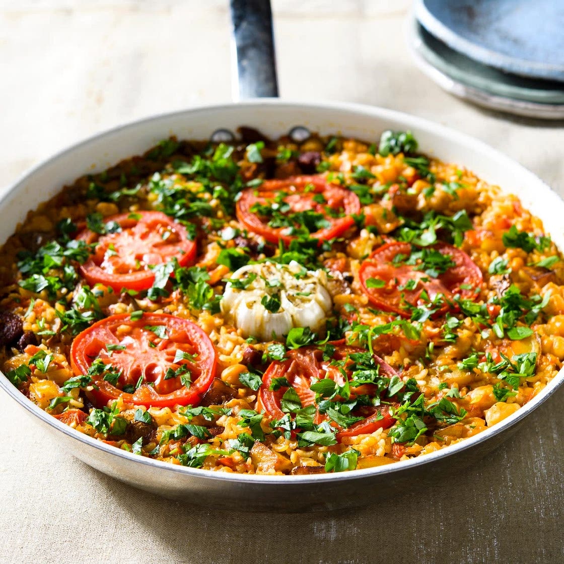 Risotto w/ Chorizo, Chickpeas & Potatoes 