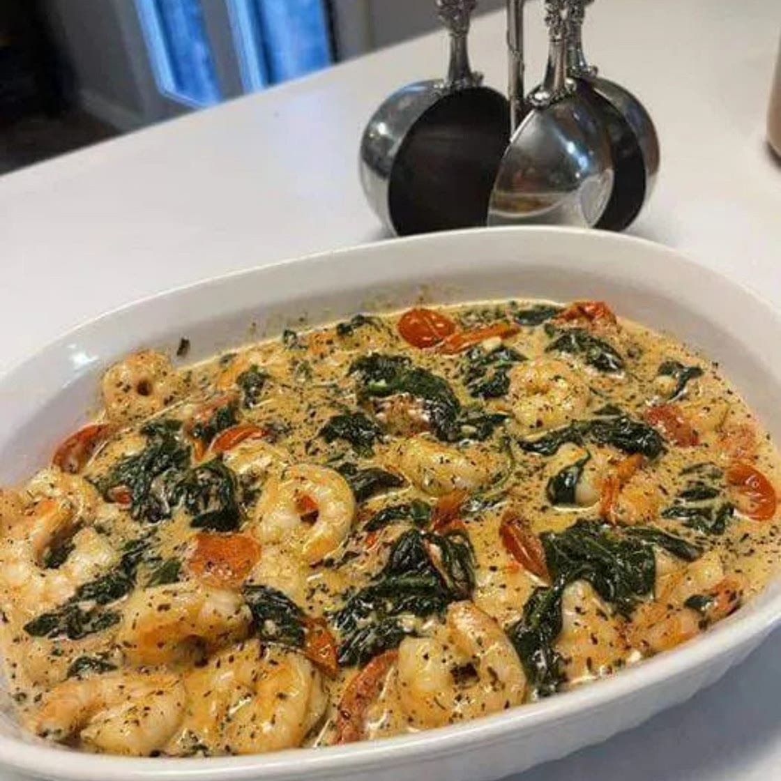 CREAMY TUSCAN SHRIMP (KETO FRIENDLY)