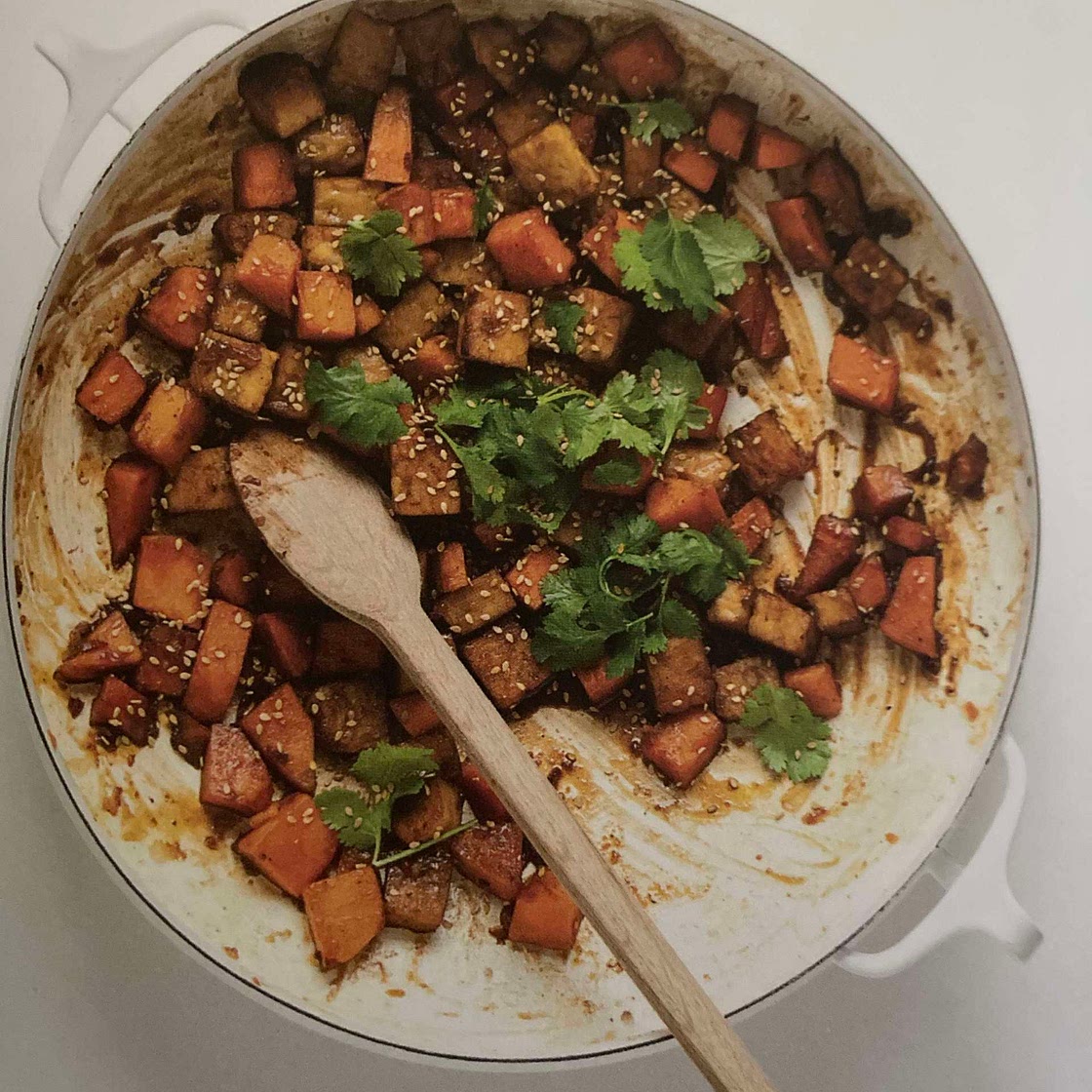 Poêlée patates douces et tempeh